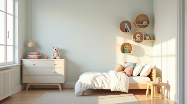 Aménager la chambre des petits avec des patères murales